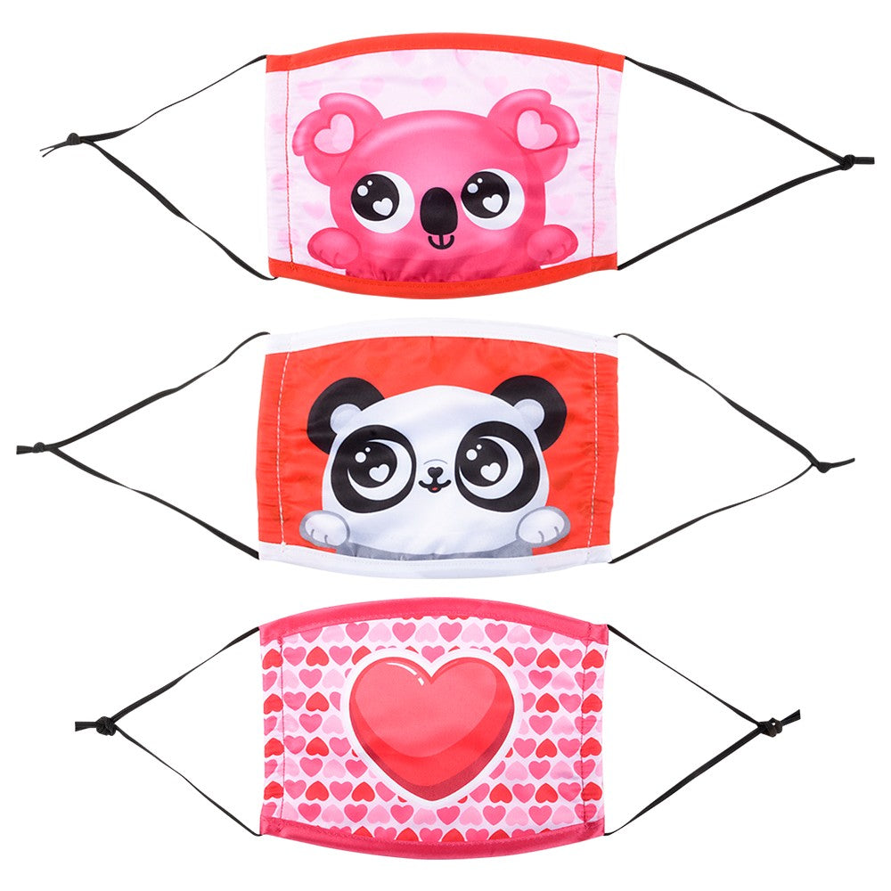 Valentine's Face Mask Child Size (12 Pc)