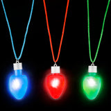 Light-Up Christmas Bulb Necklace (1 DZ)