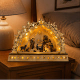 LED Christmas Decor MDF Holiday Lighted Table Display