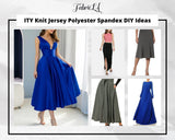 Royal Blue ITY Polyester Spandex Fabric