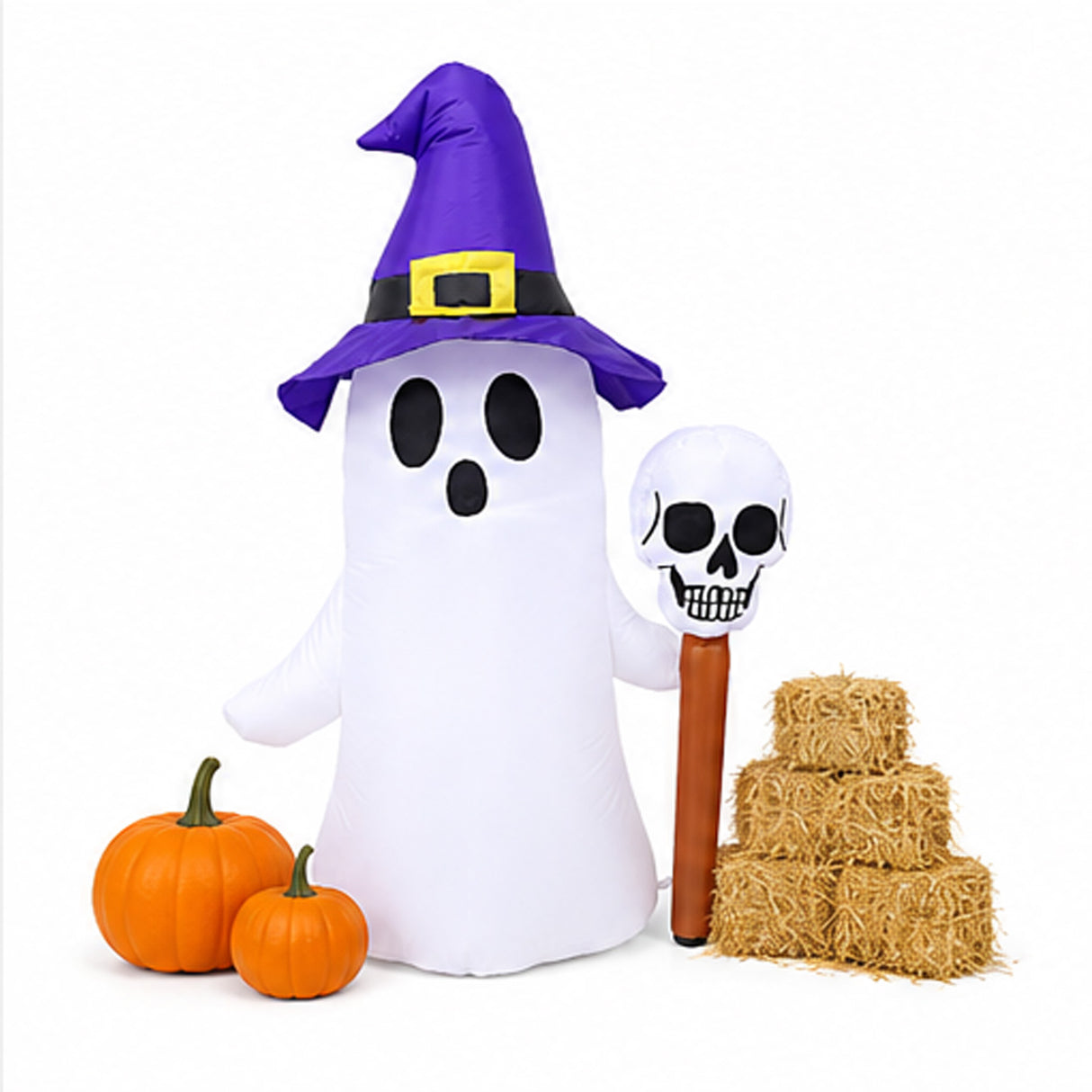4FT White Ghost Halloween Inflatable Yard Decoration