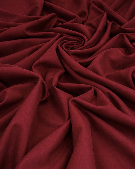 Stretch Denim Look Twill Burgundy