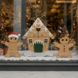 Lighted Gingerbread House Christmas Yard Decoration Set