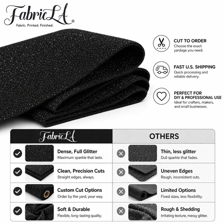 Glitter Felt Fabric 60 Inch Wide Sparkle Finish