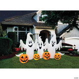 6 Ft. 1" Blow Up Inflatable Ghosts with Pumpkins Halloween Decoration