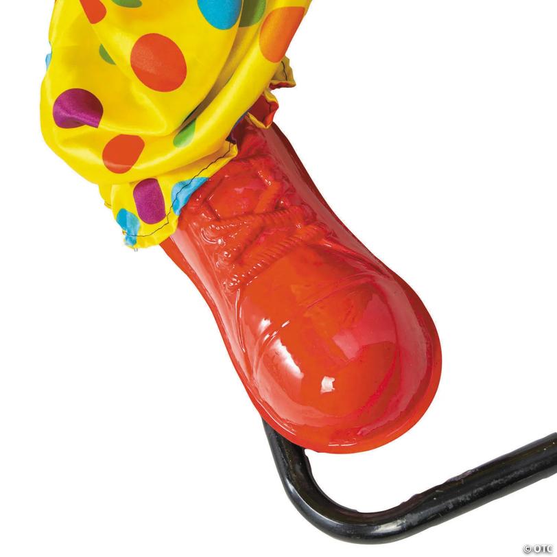 6 Ft. 2 3/4" Animated Standing Light-Up Multicolor Clown Halloween Decoration