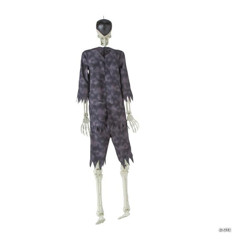 RADYAN Standing Franky Skeleton Halloween Decoration with Blacklight Effect shown in a clear product image