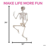 6 Ft. 6" Skeleton Titan Plastic Poseable Halloween Decoration