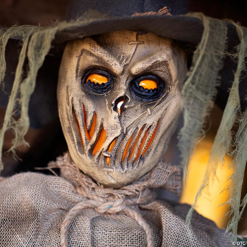 6 Ft. Animated Inferno Scarecrow Halloween Decoration