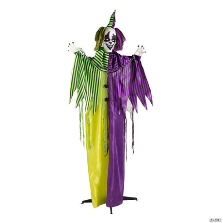 Animated Scary Talking Clown Halloween Decoration with Sound, with animated movement for a spooky Halloween effect