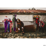 6 Ft. Animated Scary Talking Clown Standing Halloween Decoration