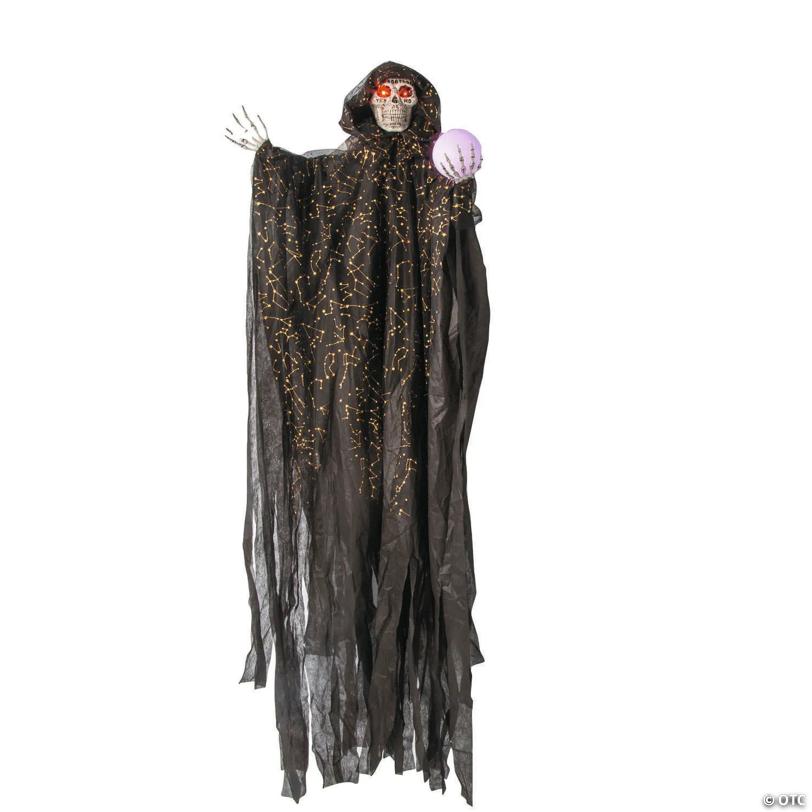 6 Ft. Hanging Light-Up Constellations Skeleton Witch Halloween Decoration