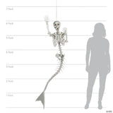 6 Ft. Life-Size Original Plastic Mermaid Skeleton Halloween Decoration