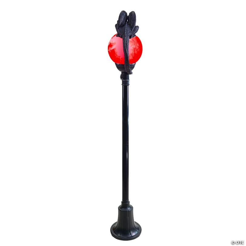 6 Ft. Light-Up Flaming Dragon Lamp Post™ with Sound Halloween Decoration