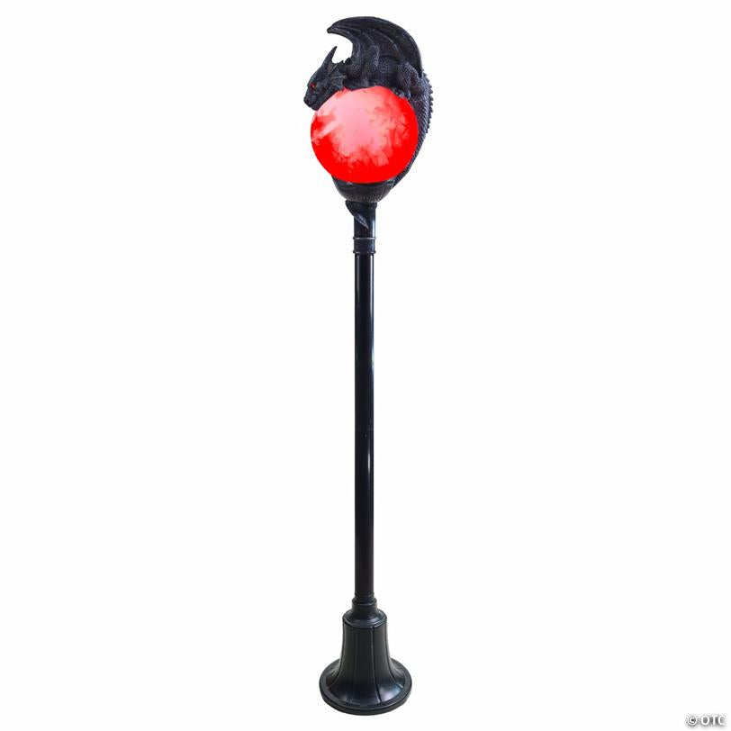 6 Ft. Light-Up Flaming Dragon Lamp Post™ with Sound Halloween Decoration