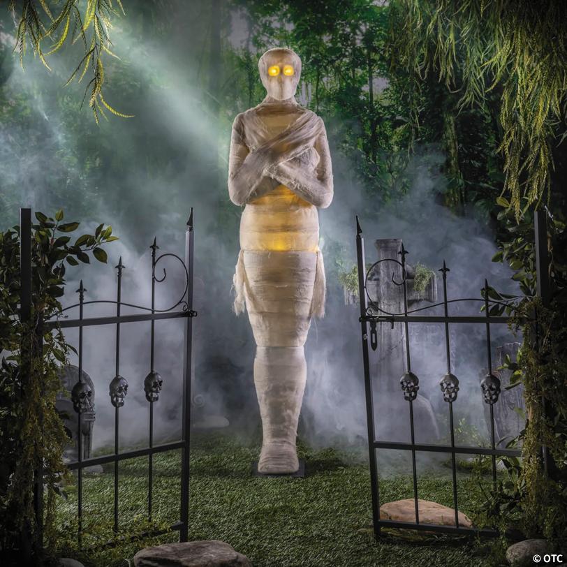 6 Ft. Light-Up Standing Mummy Halloween Decoration