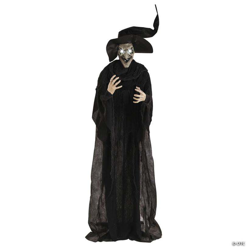 6' Light-Up Standing Witch Halloween Decoration