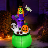 6FT Halloween Witch Inflatable Yard Decoration