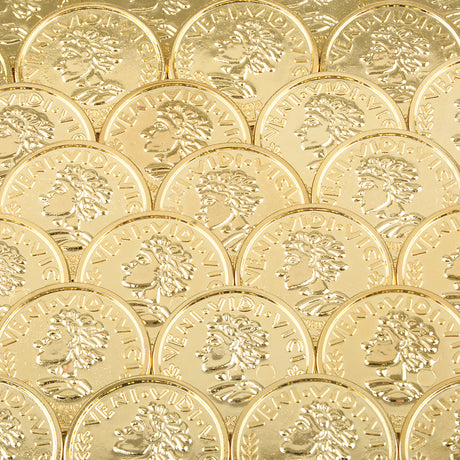 Gold Coin Plastic Coins (144 Pc Poly Bag)