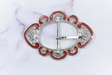 Western Style Belt Buckle Red 3x4