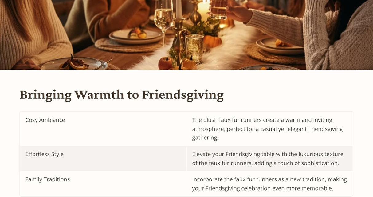Faux Fur Table Runner Lavender
