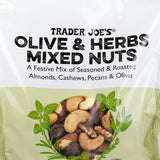 Trader Joe’s Olive & Herbs Mixed Nuts 10 oz Savory Snack