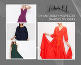 Polyester Spandex Fabric Navy ITY