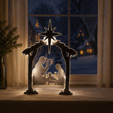 54" Lighted Nativity Scene Christmas Yard Decoration