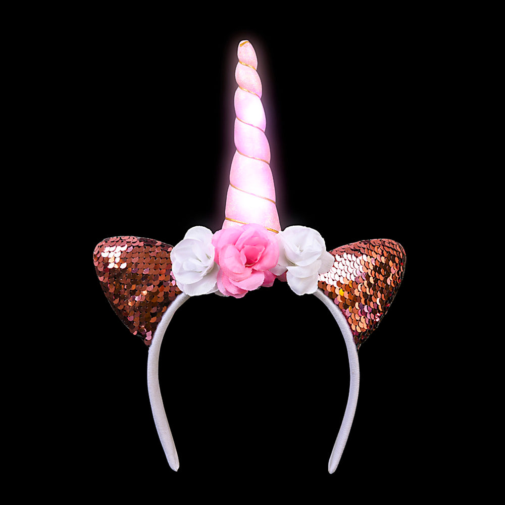 Light-Up Unicorn Flower Headband
