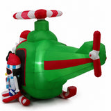 5FT Santa Claus Helicopter Outdoor Christmas Decor