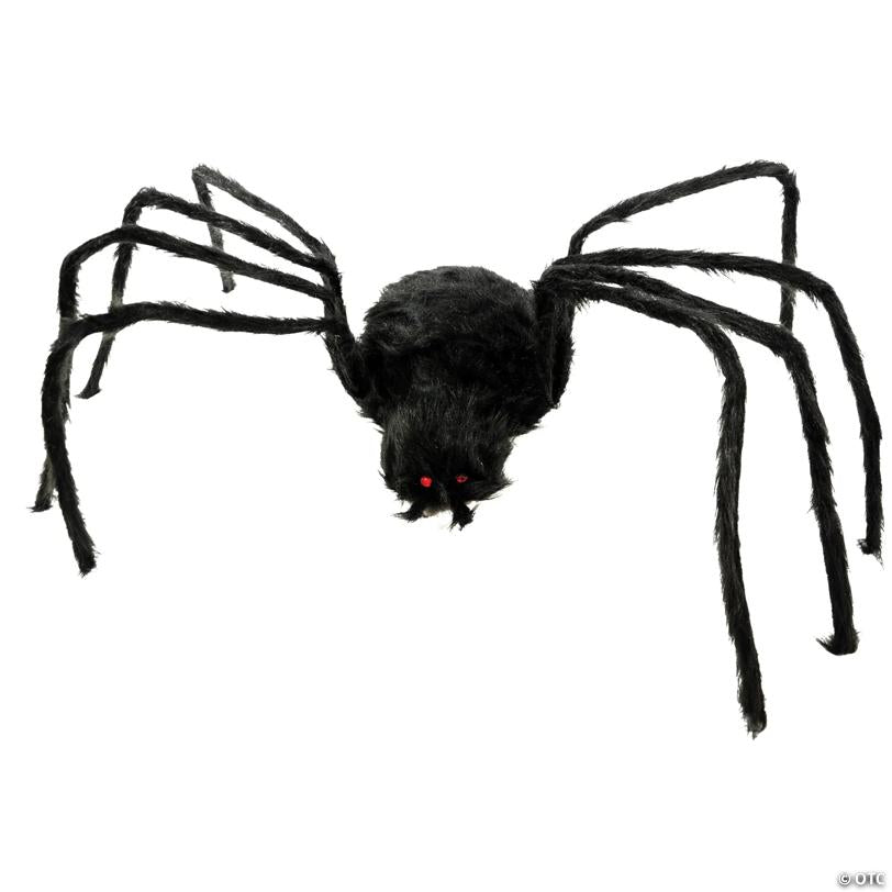 6 ft Gemmy/Sunstar Industries Black Furry Spider Halloween Decoration