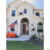 6 ft Gemmy/Sunstar Industries Black Furry Spider Halloween Decoration
