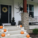 6 ft Gemmy/Sunstar Industries Black Furry Spider Halloween Decoration