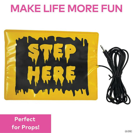 Wired Step Activation Pad with Cable for Animated Halloween Props, with animated movement for a spooky Halloween effect