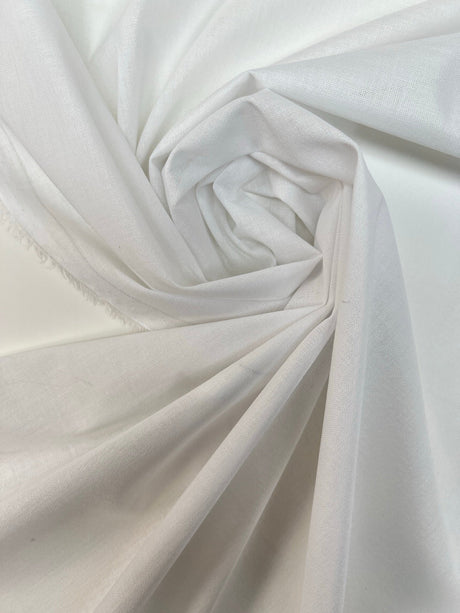 Cotton Interlining White Plain Weave