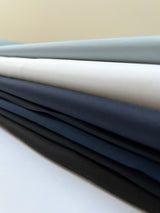 Cotton Viscose Polyamide Woven Fabric White Blue Black