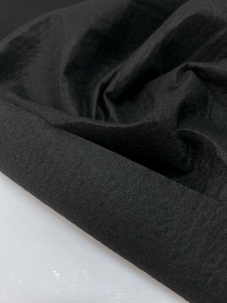 Viscose Polyamide Black Medium Density Fabric