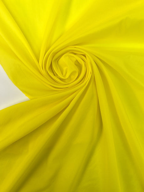 Stretch Crinkled Fabric Yellow Green