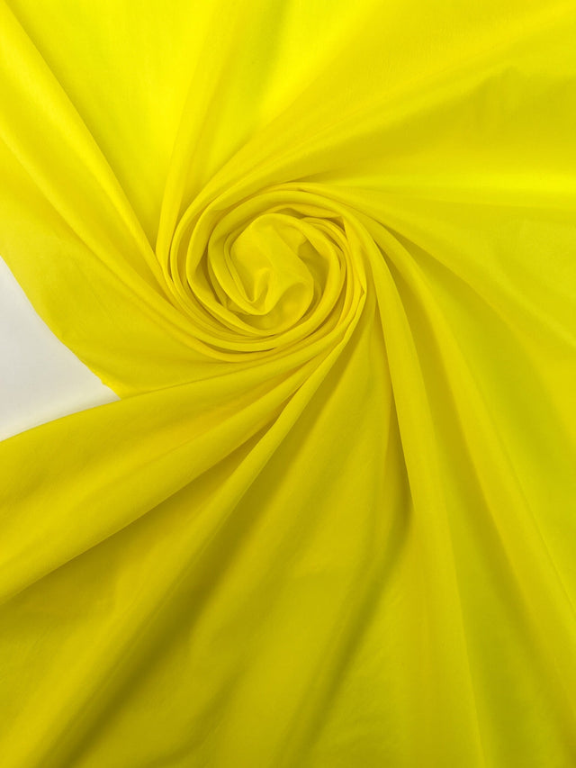 Stretch Crinkled Fabric Yellow Green