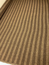 Italian Brown Striped Wool Fabric