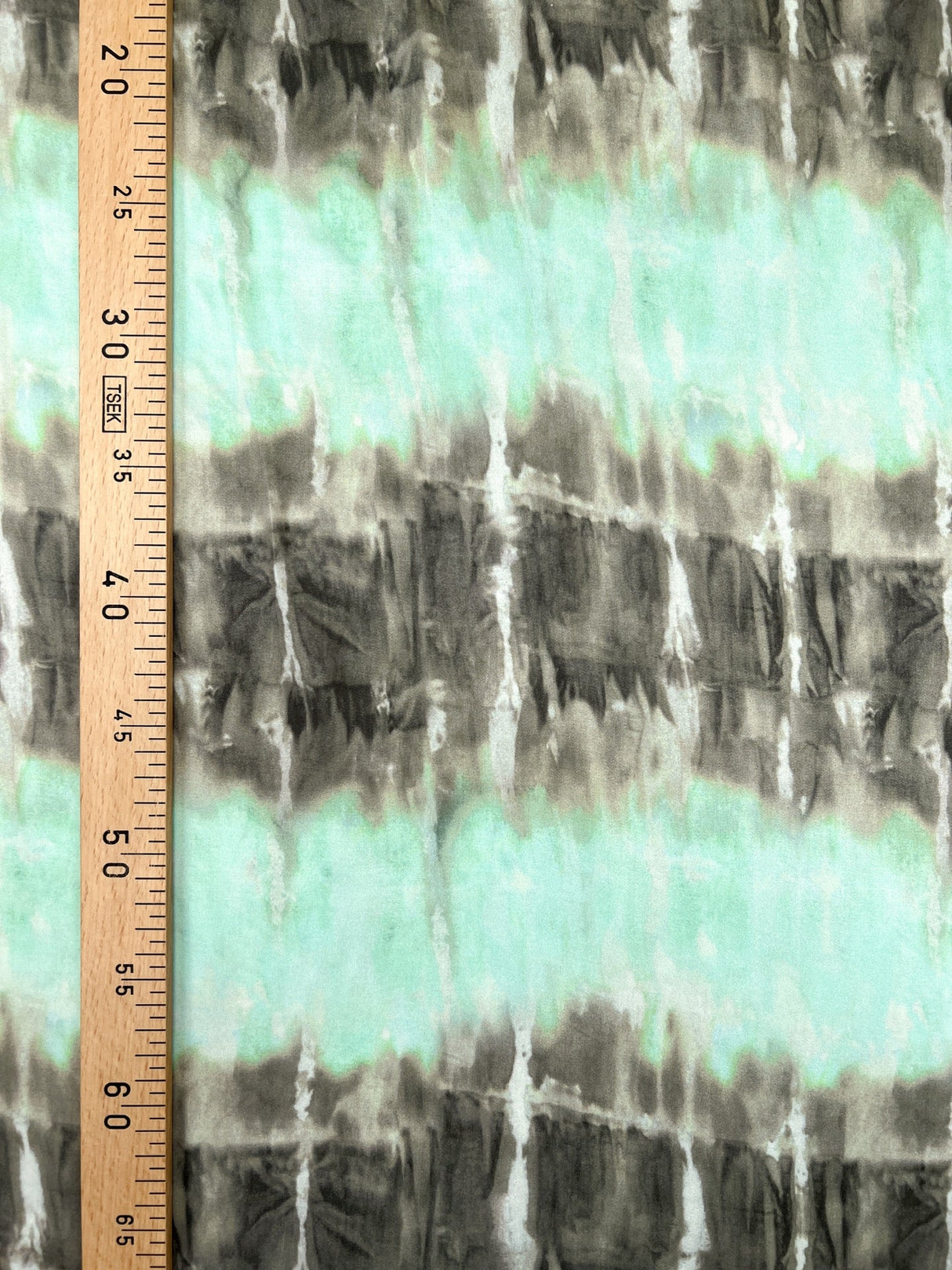 Viscose Sateen Printed Gray Green