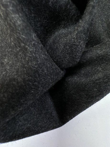 Wool Tweed Melange Gray Black