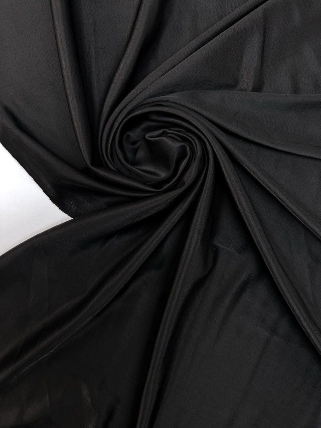 Viscose Knit Black Stretch Fabric