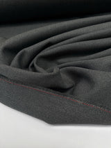 Virgin Wool Polyester Twill Gray