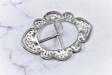 Western Style Belt Buckle Red 3x4