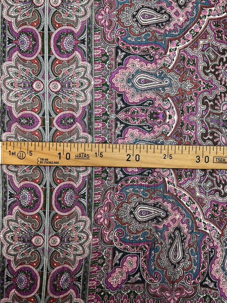Polyamide Chiffon Multicolour Paisley Print