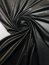 Silver Black Coated Knitted Fabric