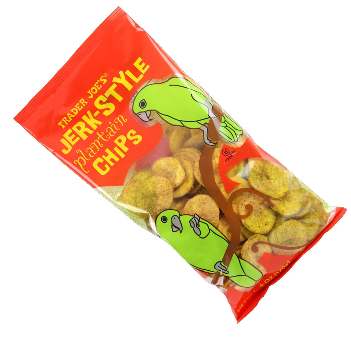 ট্রেডার জো'স স্পাইসি অ্যান্ড ক্রাঞ্চি স্ন্যাক জার্ক-স্টাইল প্ল্যান্টেন চিপস ৬ আউন্স