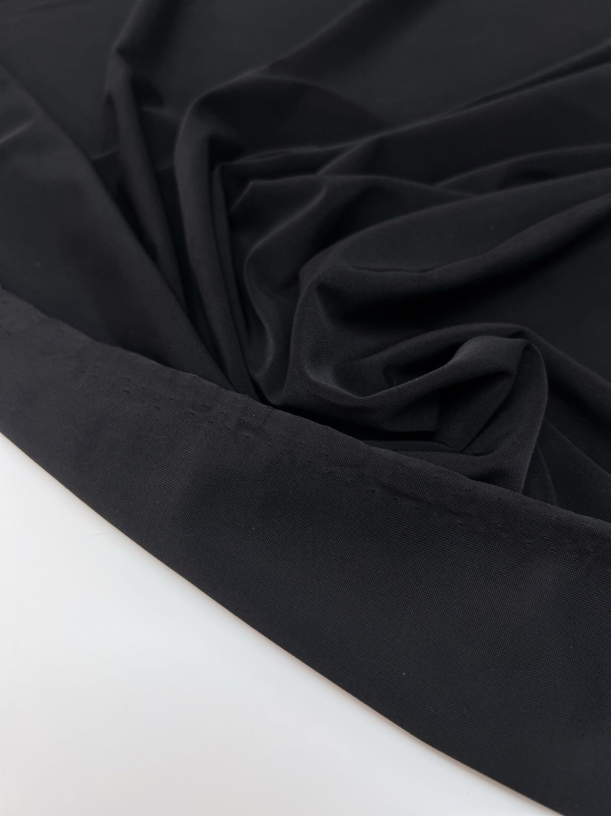 Black Moiré Knitted Fabric