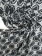 Polyamide Elastane Jacquard Knit Black White